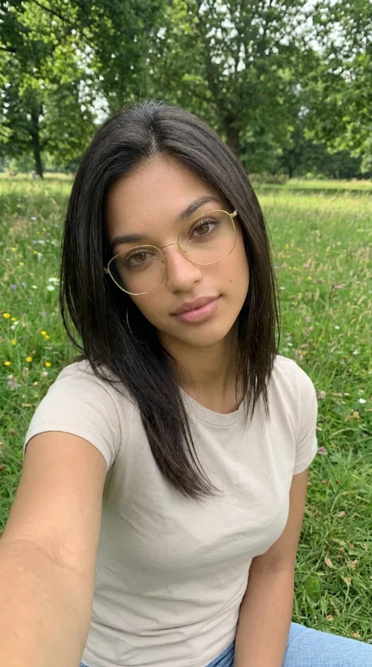 AI avatar filmed outdoors