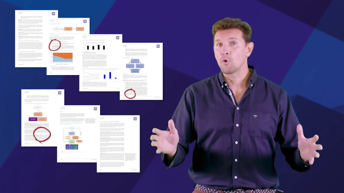 Video summary of a research report